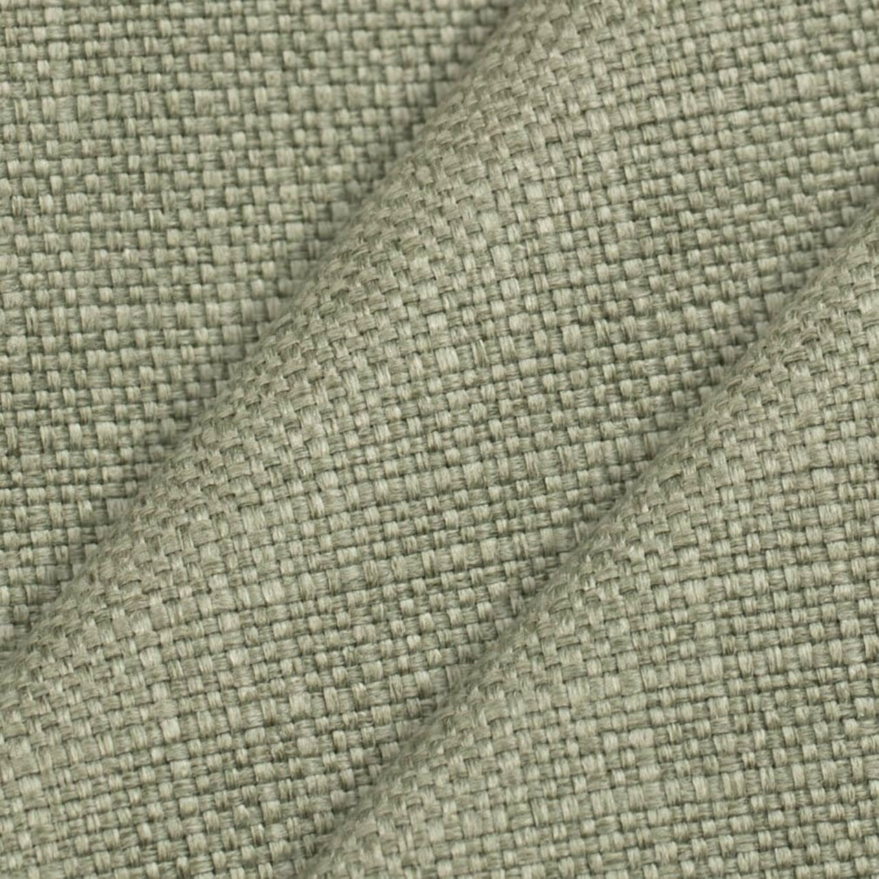 Green Linen Look Textured Upholstery Fabric by The Yard - SKU: Lambert Sage